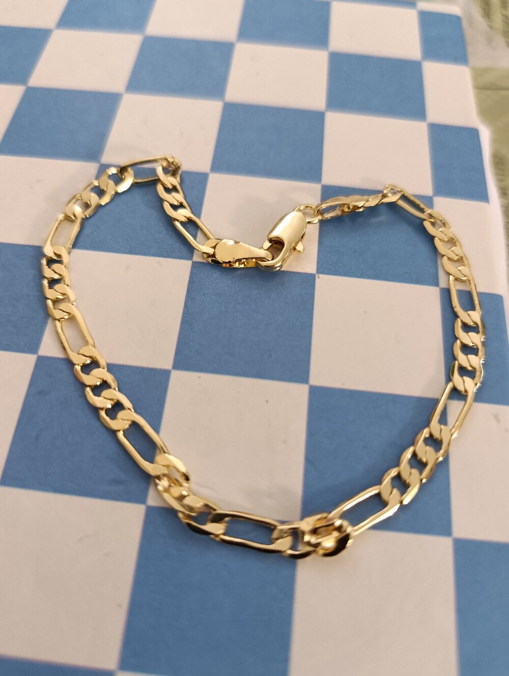 Gold Figaro Chain Bracelet - Elegant Women's Jewelry